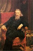 Jan Matejko Matejko-Auto portrait oil on canvas